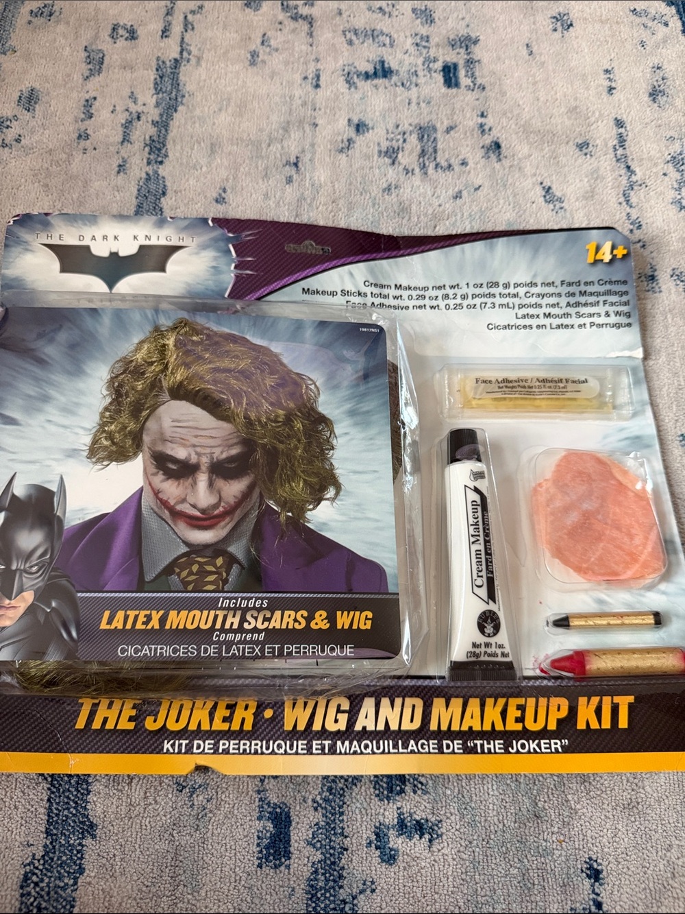 Rubie's Joker Wig and Makeup Kit - Purple, Green, Yellow